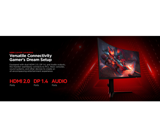 KOORUI G3441VC VA Curved 180 Hz 1ms - 1365787 - zdjęcie 15